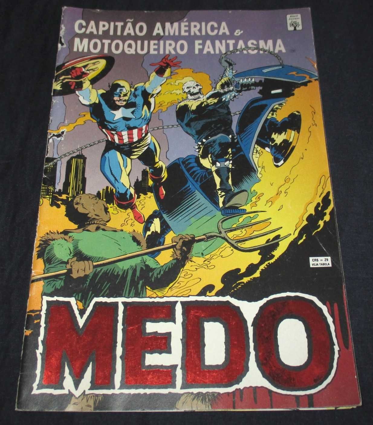 Livro Medo Capitão América & Motoqueiro Fantasma 1993