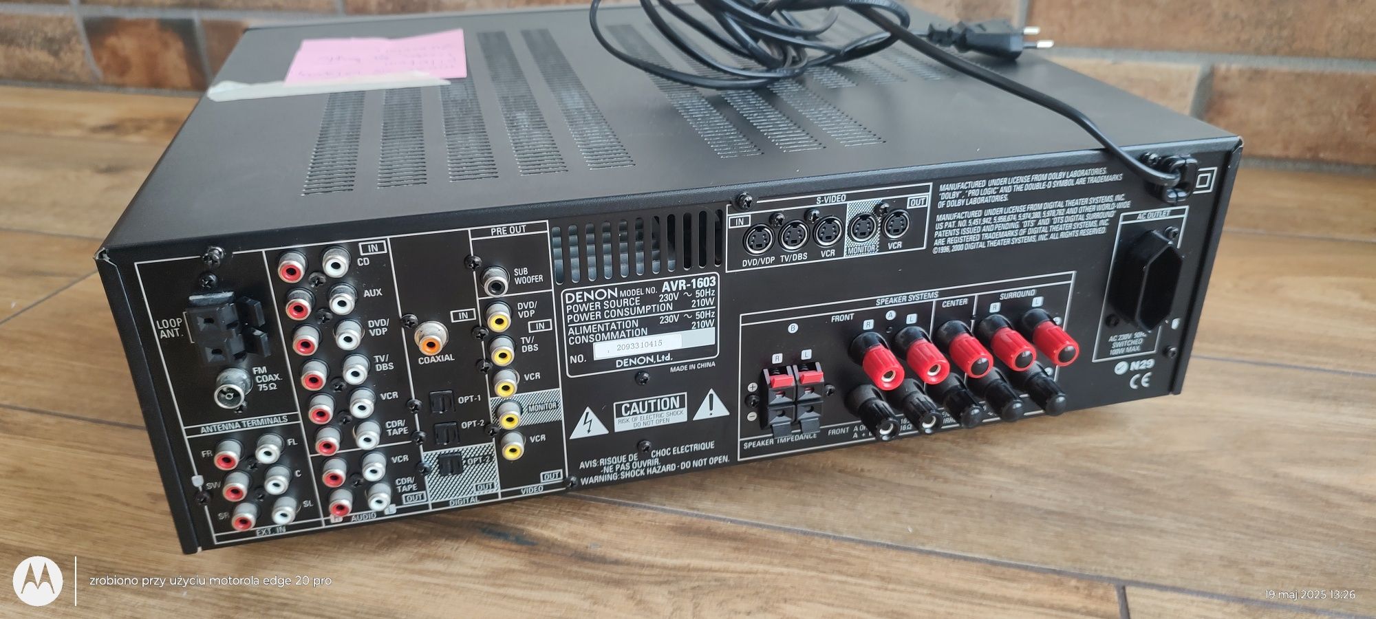 Amplituner Denon AVR 1603