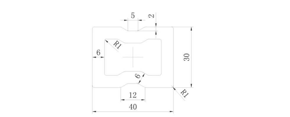 Legar aluminiowy komorowy SEQO AL-40H30 - 2,9m