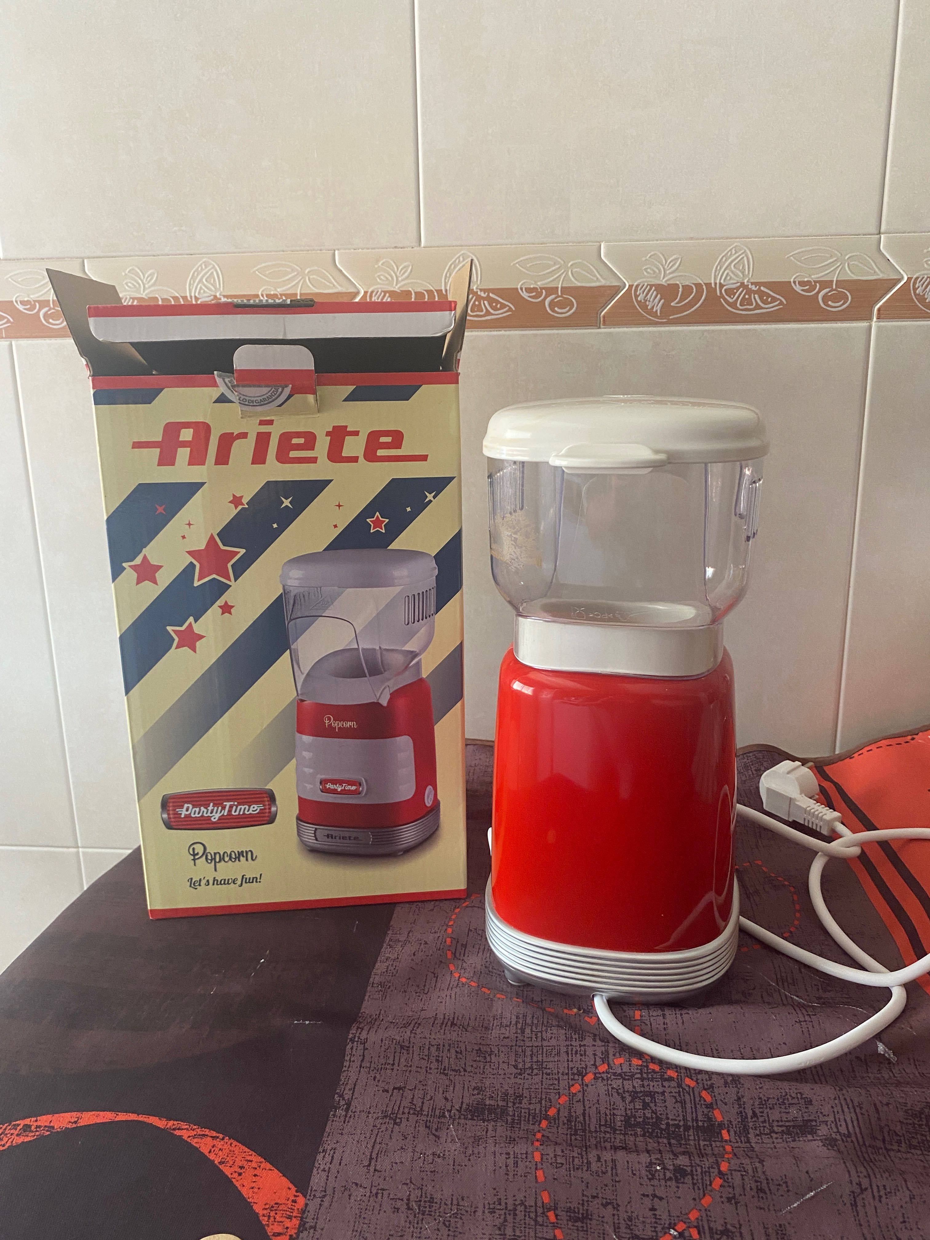Máquina de fazer pipocas sem óleo