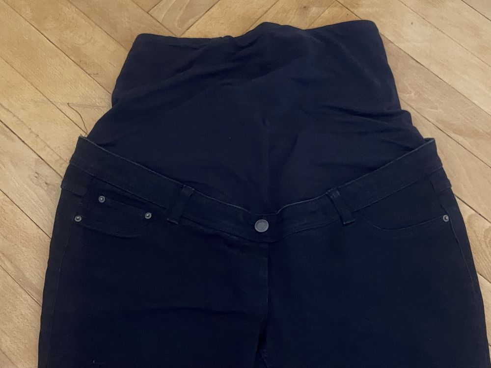 Up2fashion XL 42  ciążowe czarne spodnie jeasny dżinsy Vintage