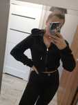 H&M Basic bluza w kolorze czarnym cropped xs
