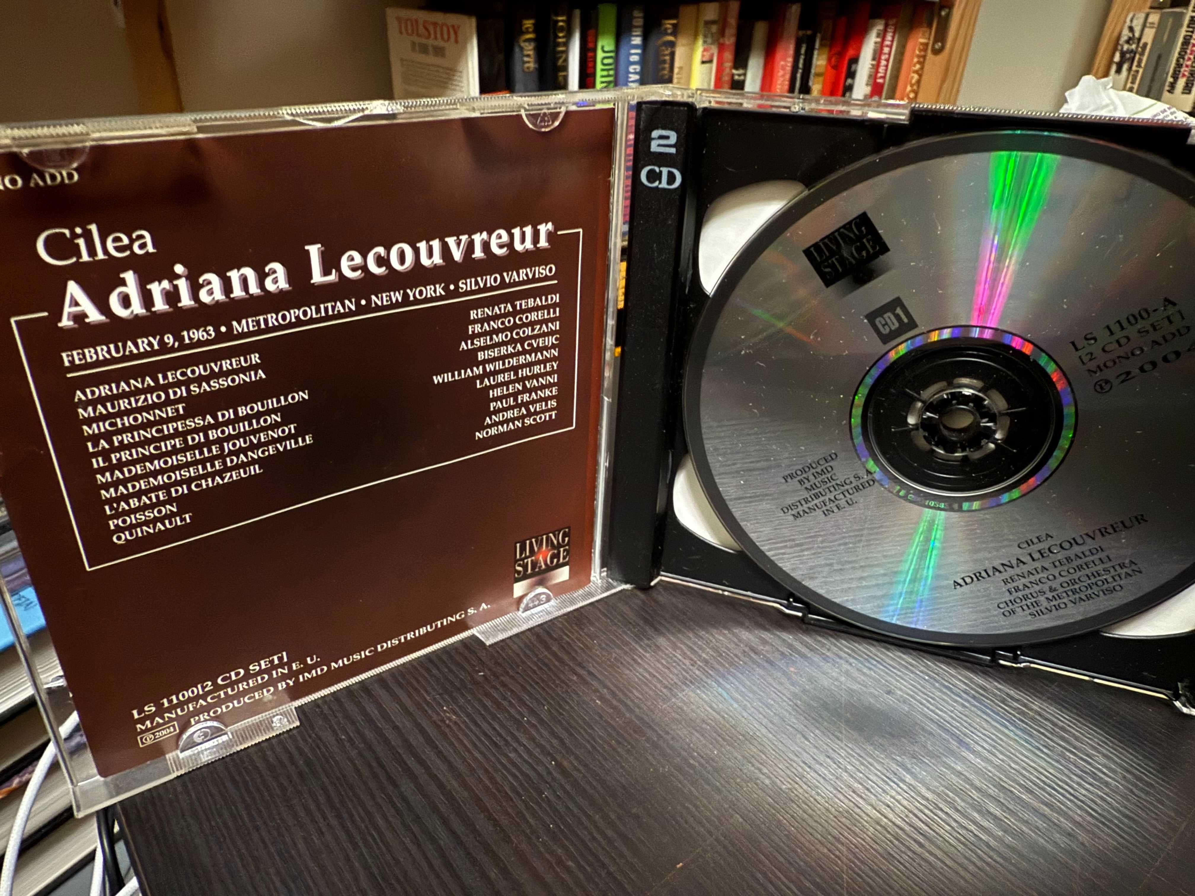 Cilea – Adriana Lecouvreur – Tebaldi, Corelli, Colzani – Varviso