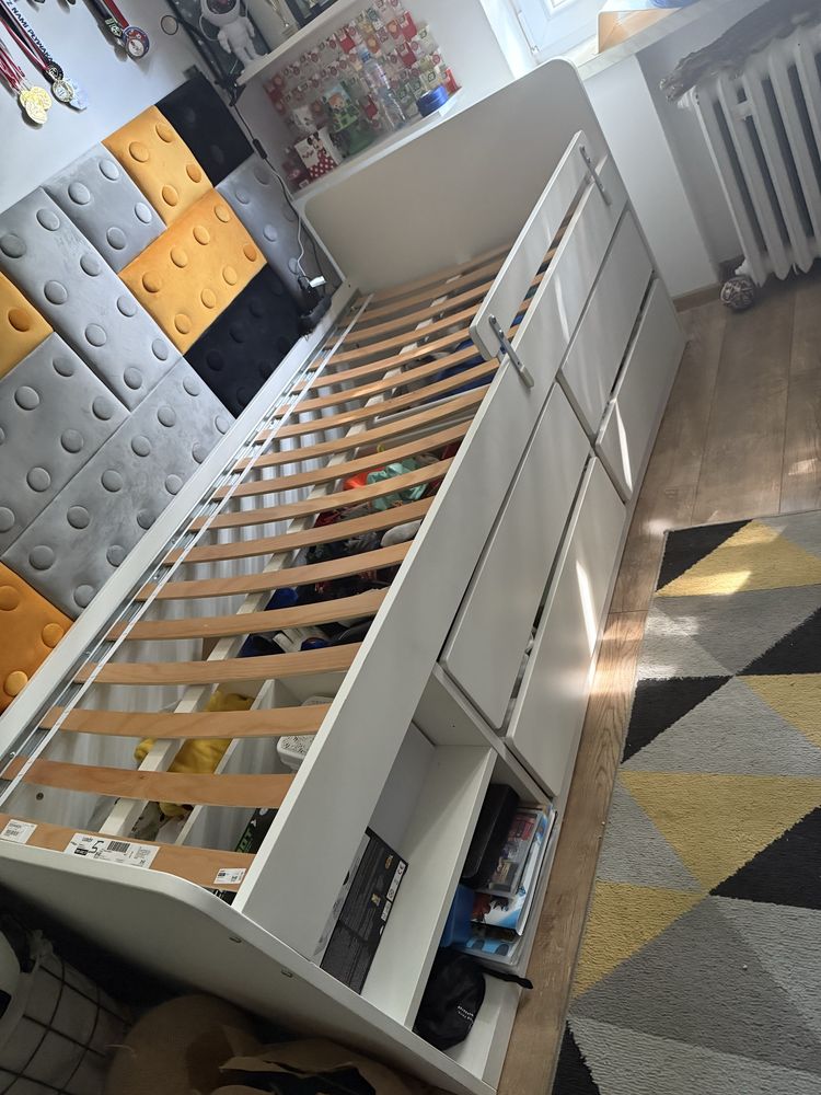 Slakt łóżko Ikea 200 x 90 szuflady