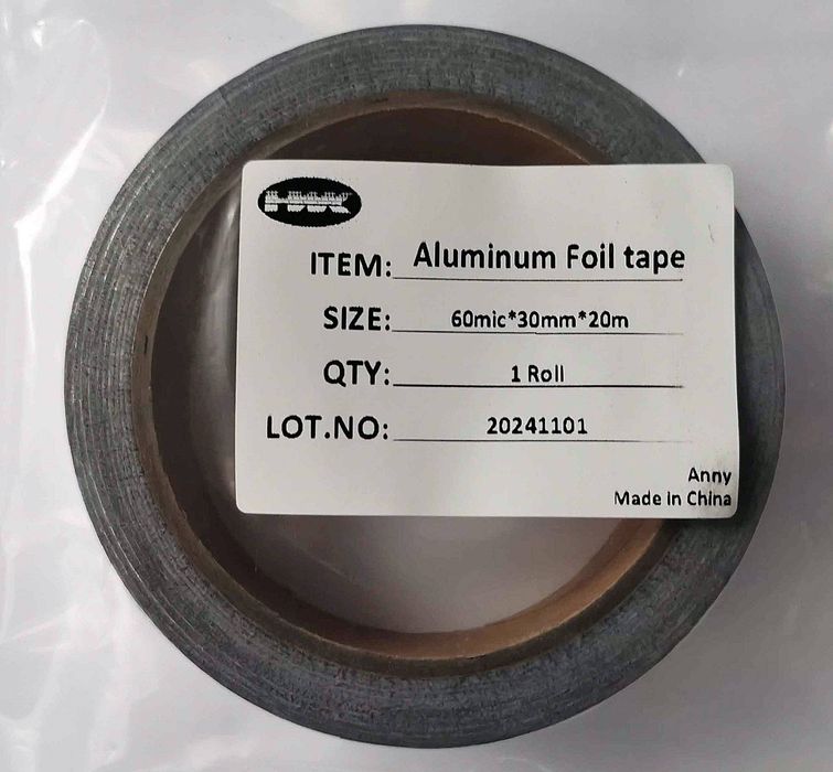 TAŚMA ALUMINIOWA Wodooporna Ognioodporna 30mm / 20m SILVER