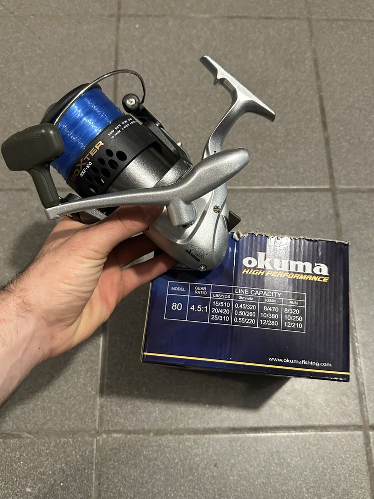 NOVO!!Carreto de pesca Okuma Boxter Bxf-80