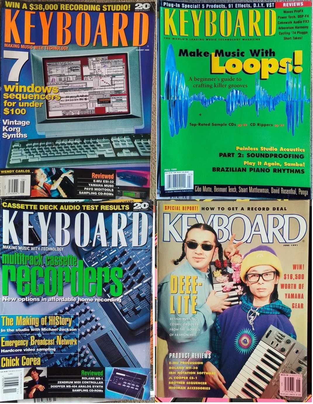 Números antigos avulso da revista Keyboard