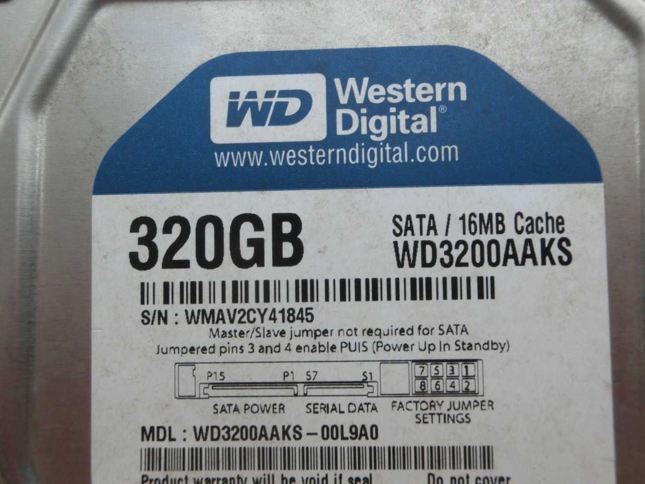 Жёсткий диск 320GB, Western Digital, SATA/16mb cache