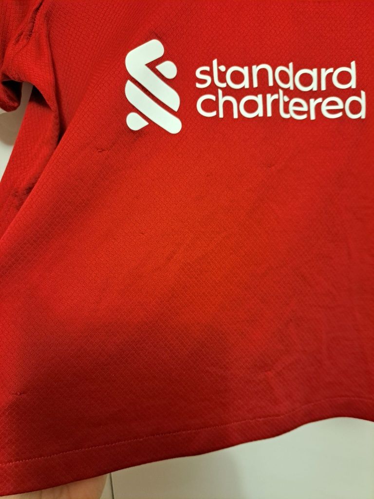 Koszulka piłkarska, sportowa, dziecięca Nike Liverpool FC 23/24, czerw