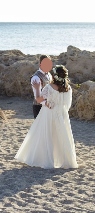 Suknia ślubna plus size Boho Rustykalna