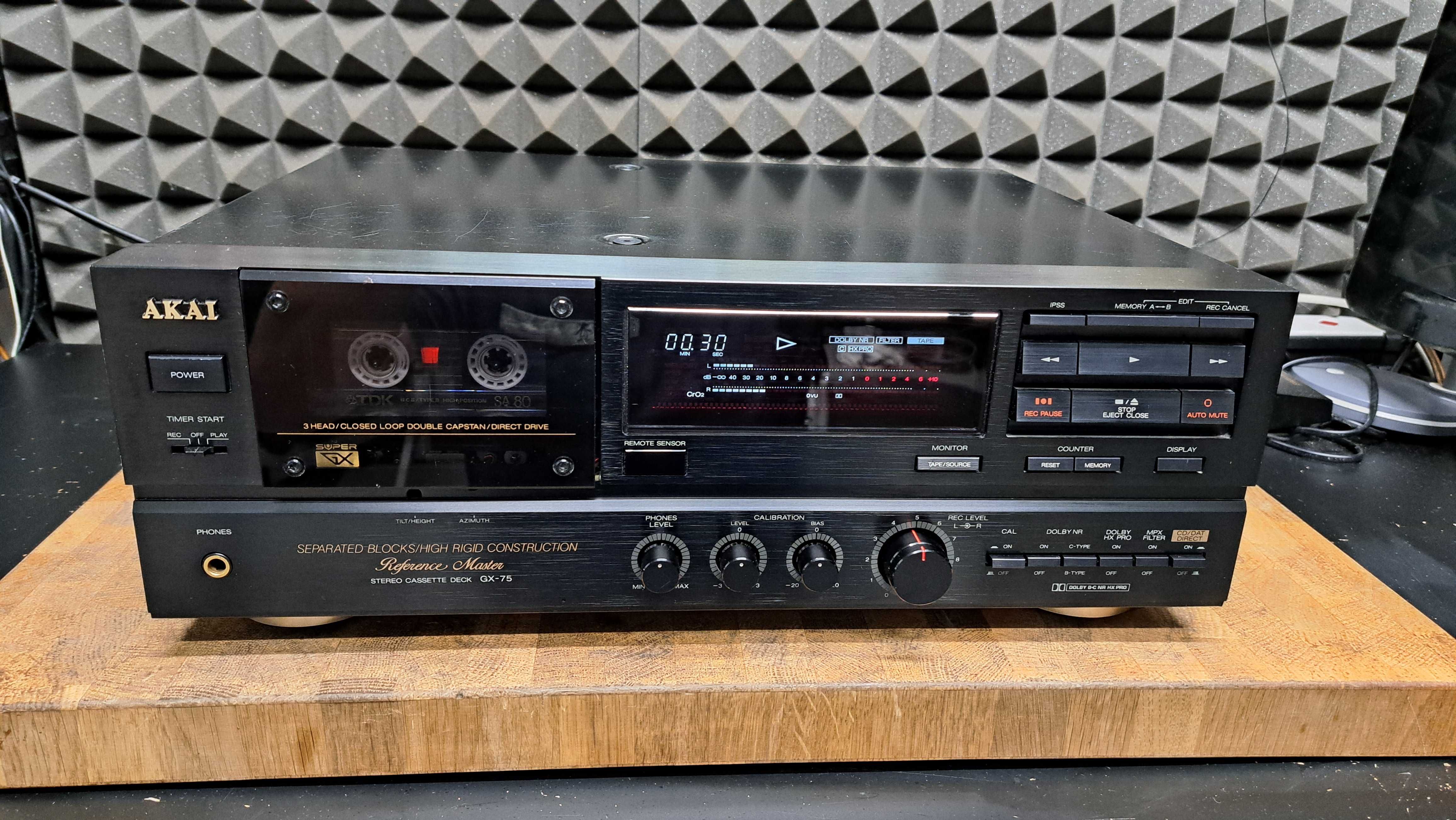 Deck Akai GX-75. 3HEAD po serwisie