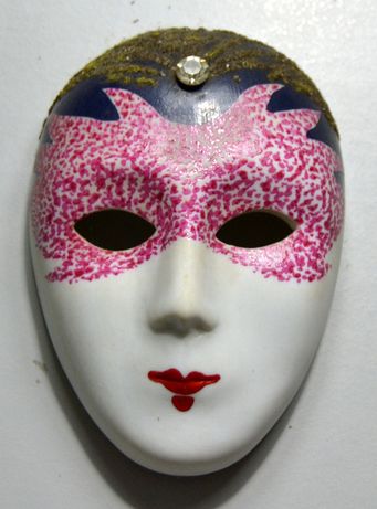 Máscara de Veneza “SPARKLER” em biscuit das colecções Philae – 1988