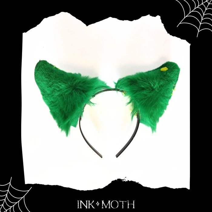 Idealne na Halloween/cosplay/przebranie ręcznie robione uszy na opasce