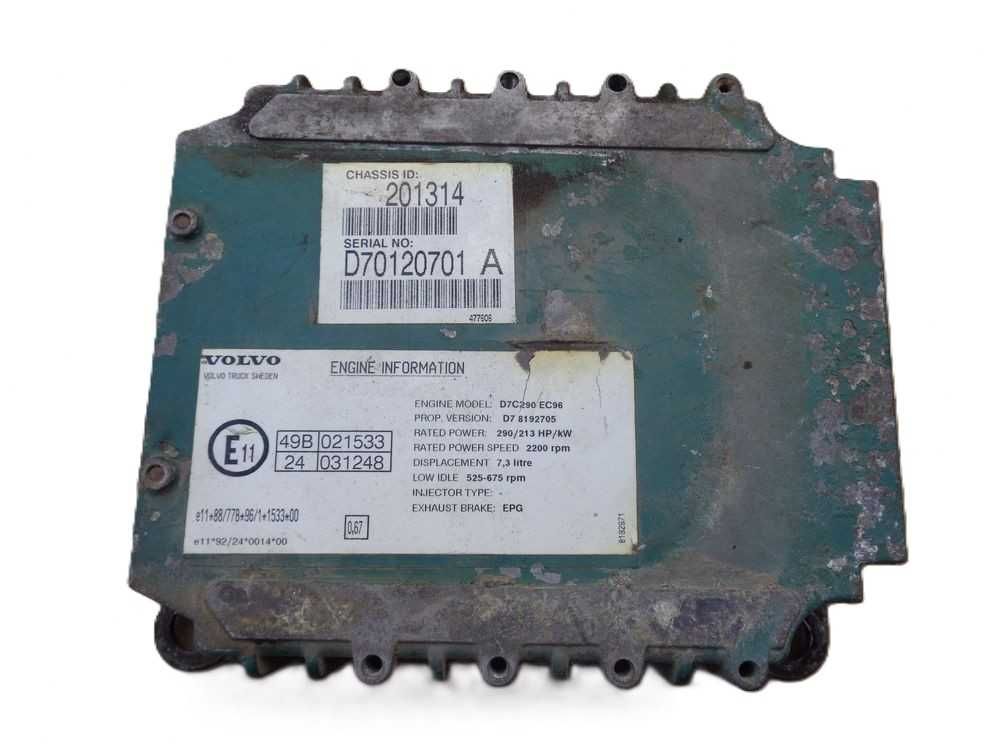 Sterownik Silnika VOLVO FL FM FL7 D7C D7C290 Euro3 Kaseta Komputer