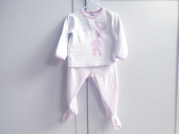 Piżama piżamka dwuczęściowa aksamitna Petit Bateau 74 80