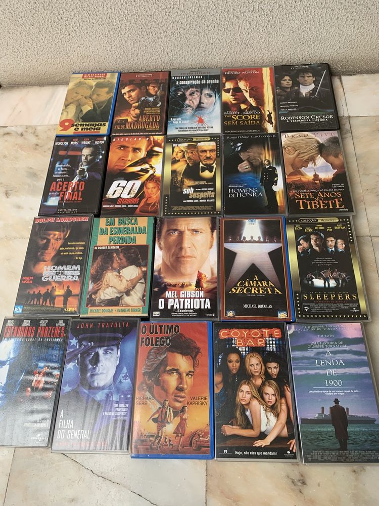 Cassetes VHS diversos temas.