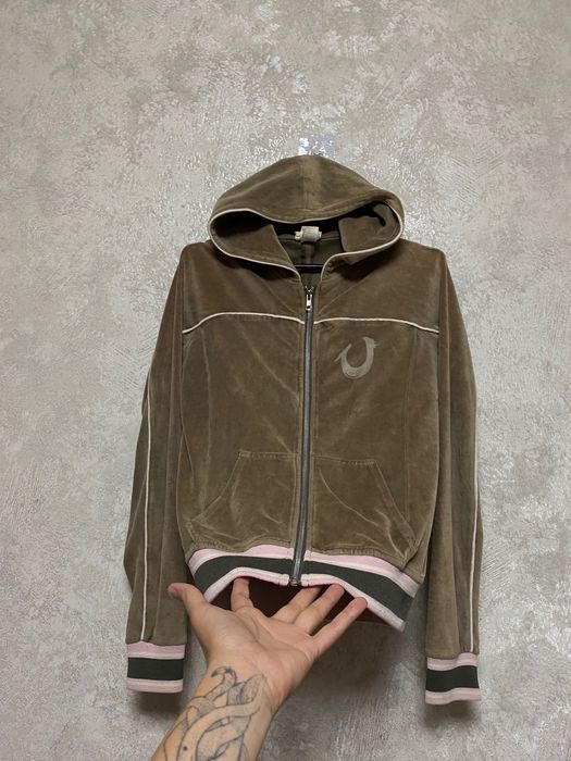 True Religion жіноча флісова кофта худі вінтаж