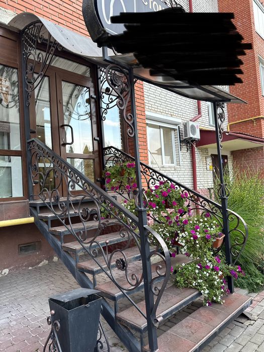 Кований металевий дашок, перила , каркас ,без сходів!