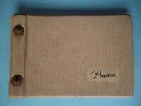 Organizador antigo (anos 50) com índice alfabético. Peça vintage rara.