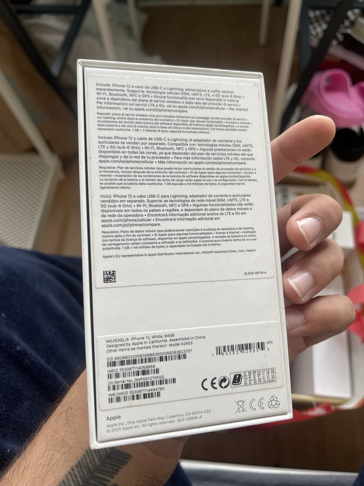 Vendo Caixa Iphone 12