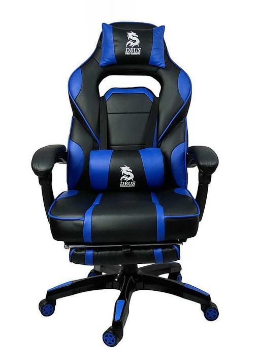 Fotel Gamingowy obrotowy dla graczy DEUS LARGE Blue