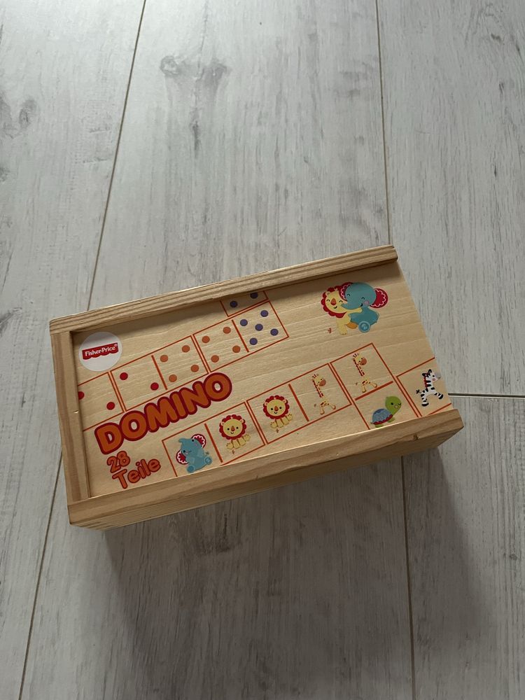 Domino Fisher Price drewniane