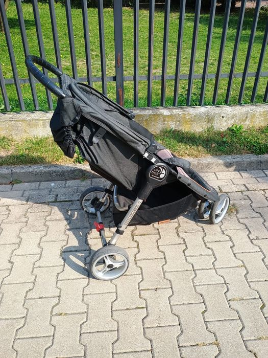 Wózek spacerówka Baby Jogger 3W City Mini, pałąk i pokrowiec na deszcz