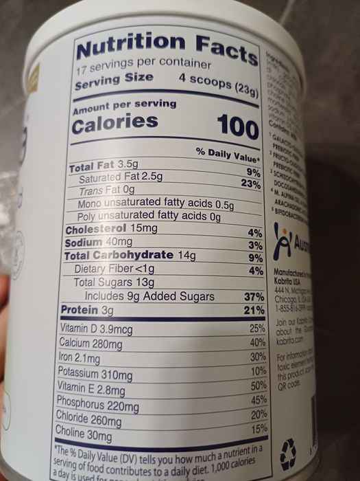 Харчування для малюків kabrita