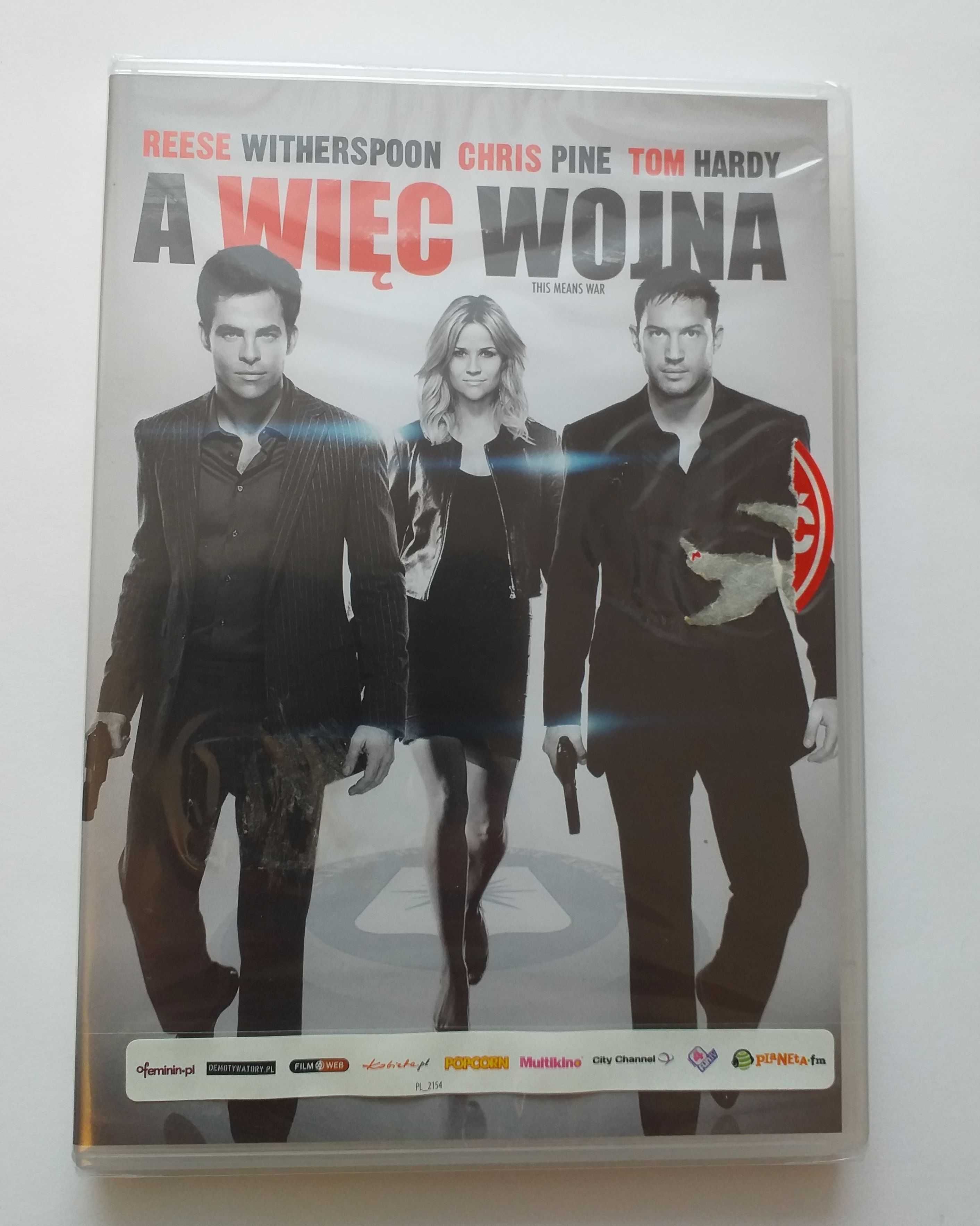 A więc wojna (DVD) Reese Witherspoon, Ch. Pine, T. Hardy, T. Schweiger