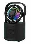 Wentylator z Głośnikiem Podświetlenie RGB Bluetooth Radio FM