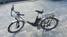 Rower elektryczny manetka,kola 26 cali,nowa bateria
