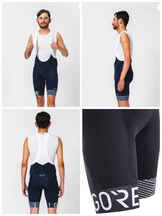 Чоловічі велошорти з нагрудником Gore Wear C5 Opti чорні. Розмір L.