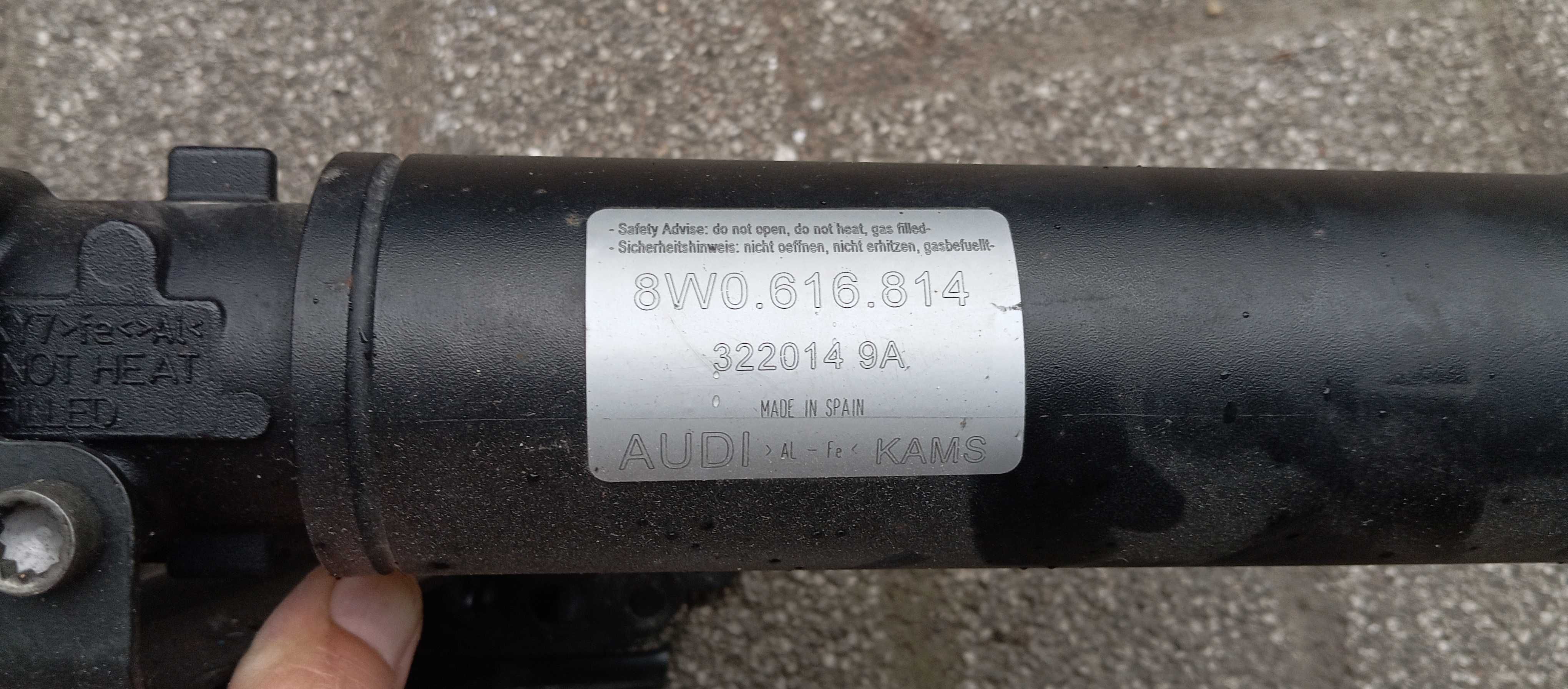 zawór amortyzator zawieszenia tył audi rs4 b9 rs5 8w0 lewy prawy