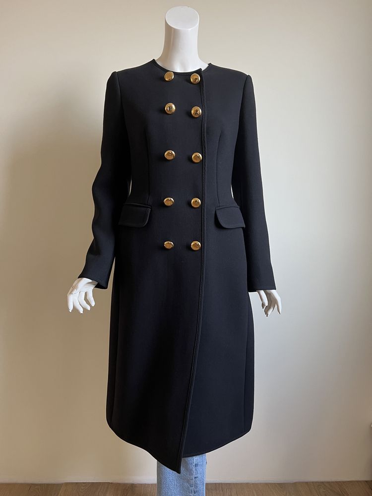 Dolce and Gabbana оригінал Італія дизайнерське чорне пальто нове