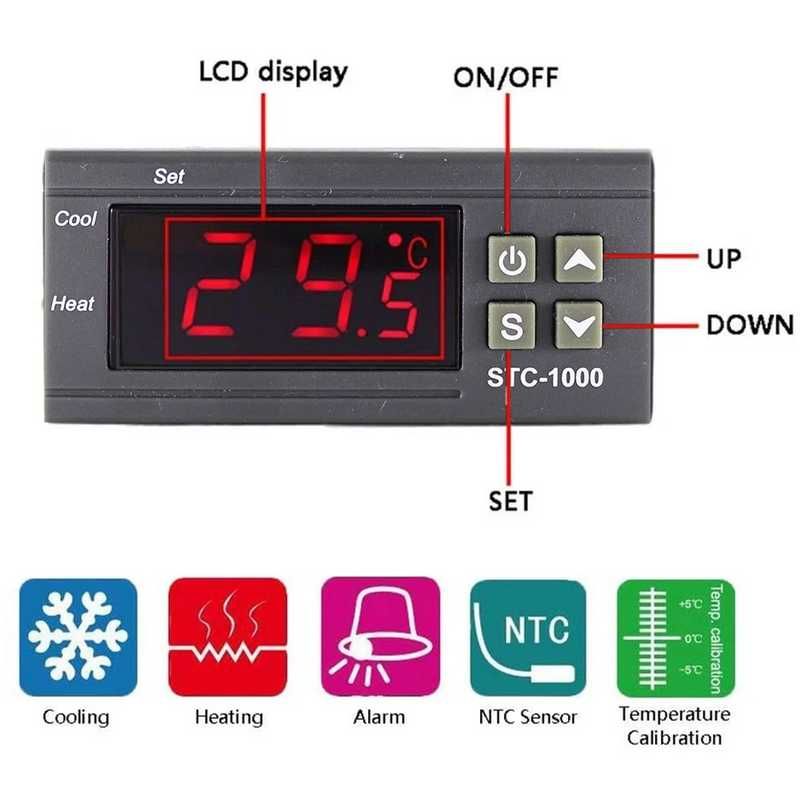 Терморегулятор STC-1000 регулятор температуры реле термостат термореле