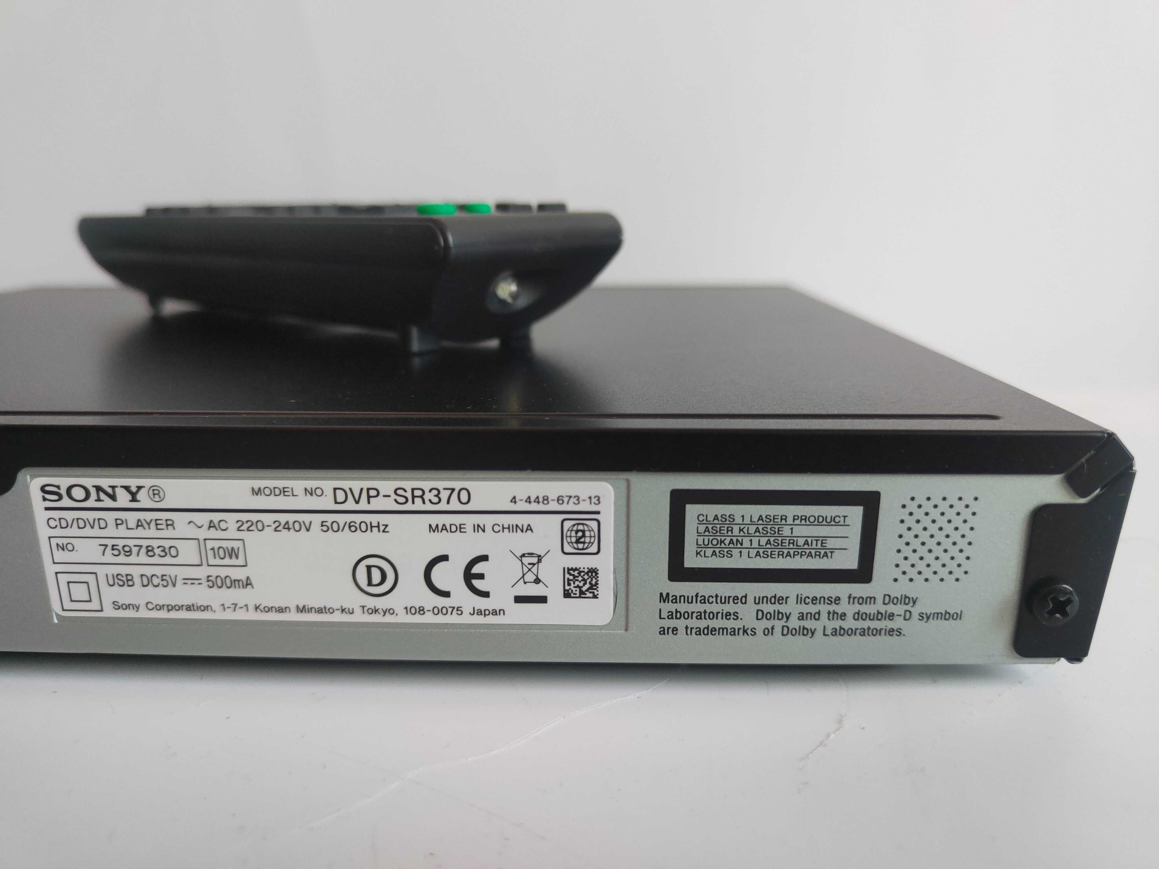 Odtwarzacz DVD SONY DVP-SR370 z pilotem