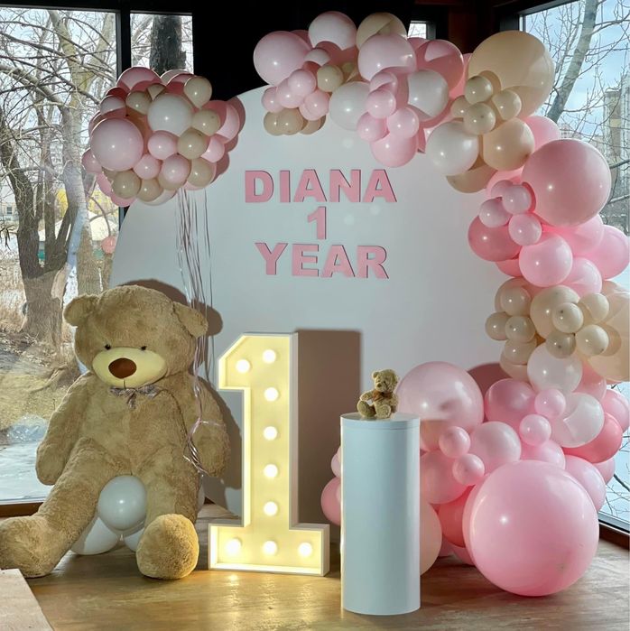 Фотозона на день народження, велілля, новий рік, хрещення