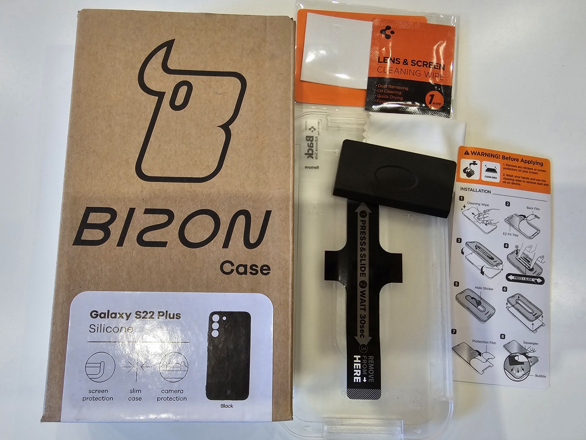 Etui+szkło spigen na Samsung s22+