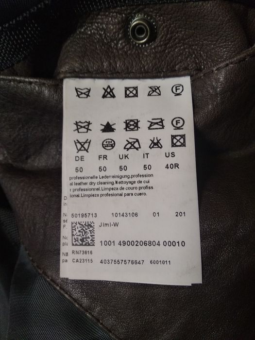 Kurtka skórzana HUGO BOSS ORANGE Jimi-W r.50 skóra jagnięca bomber