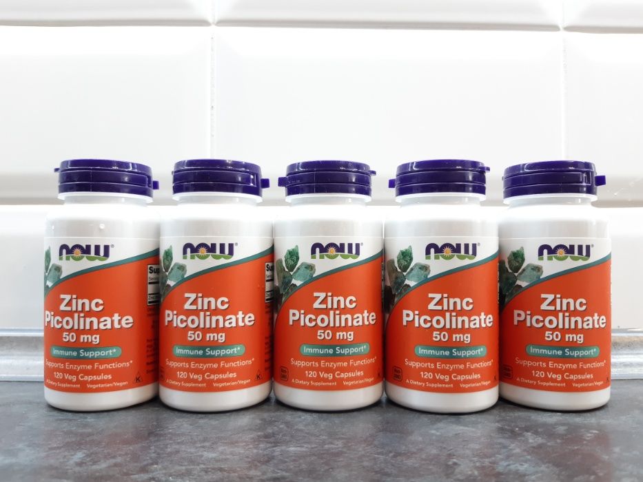 Now Foods, Zinc Picolinate 50 мг (120 капс.), цинк пиколинат