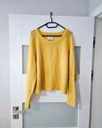 Żółty sweter Samsoe Samsoe m 38 wełna i alpaka