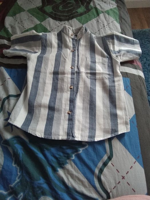 Koszula chłopięca z krótkim rękawem rozmiar 110 cm