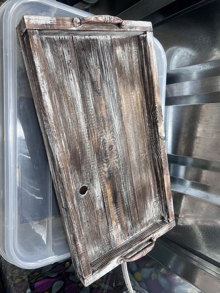 Підніс деревʼяний hand made в стилі рустік