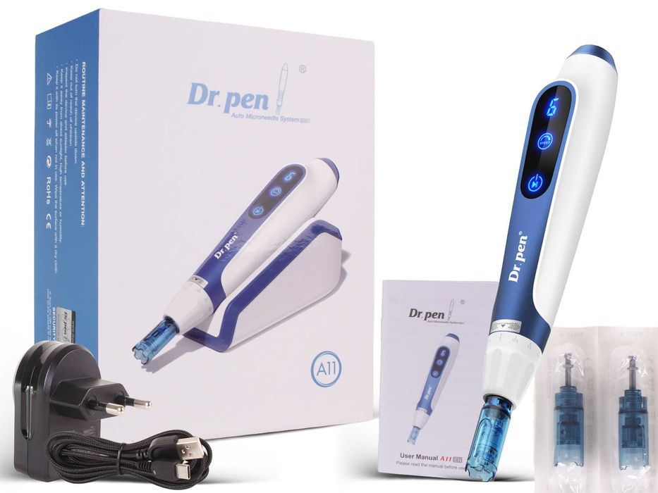 Dr Pen A11 + 20 Kartridży GRATIS, bezprzewodowy Dermapen Instrukcja PL