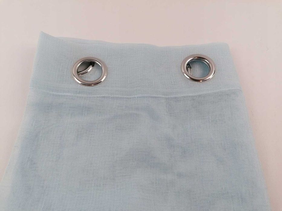 MIULEE Zestaw zasłon zasłony oczka jasnoniebieskie