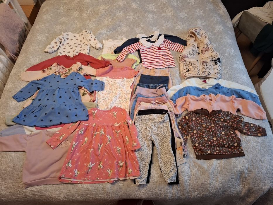 Ubrania dla dziewczynki 86