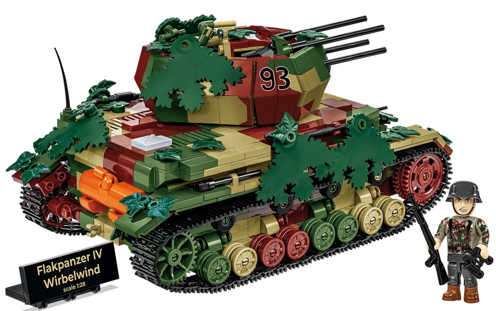 Klocki cobi 2593 czołg FLAKPANZER IV WIRBELWIND EX.