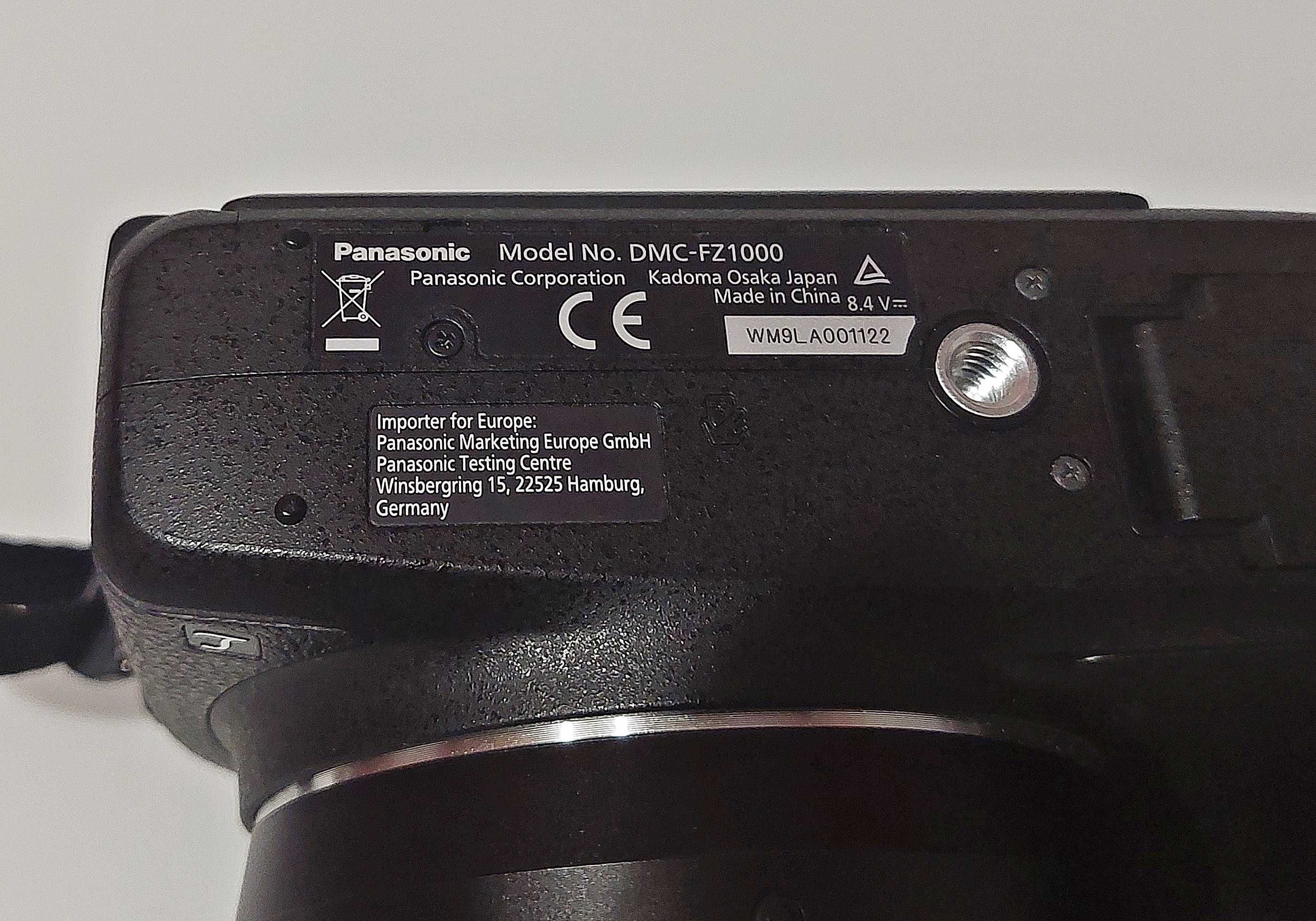 Aparat Panasonic Lumix DMC-FZ1000 4K + akcesoria, jak nowy!