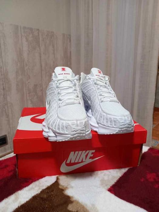 " koszykówki " Nike Shox TL White Metallic Silver Rozmiar 42