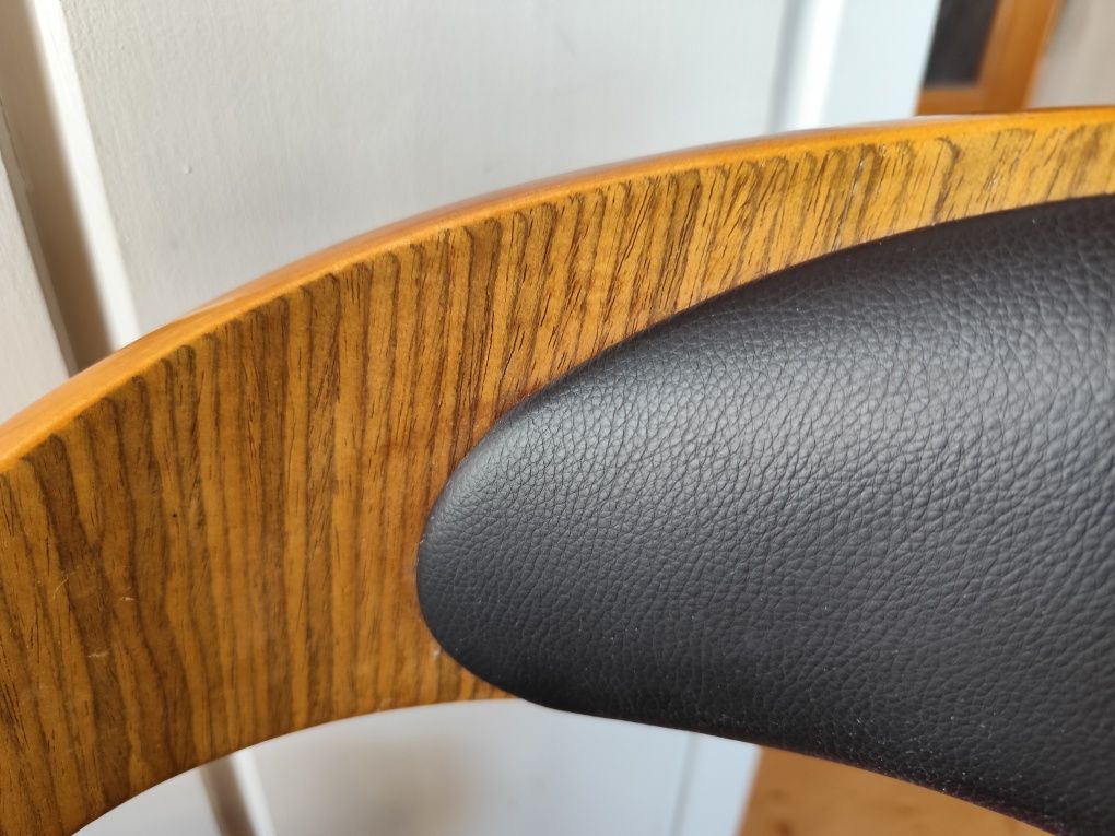 Stylowy hoker wysokie krzesło siedzisko 74 cm